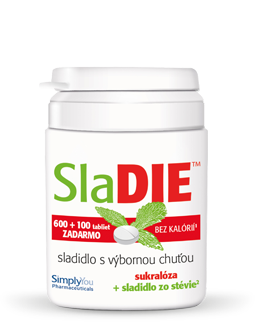 SlaDIE sladidlo 600+100 tbl. zadarmo
